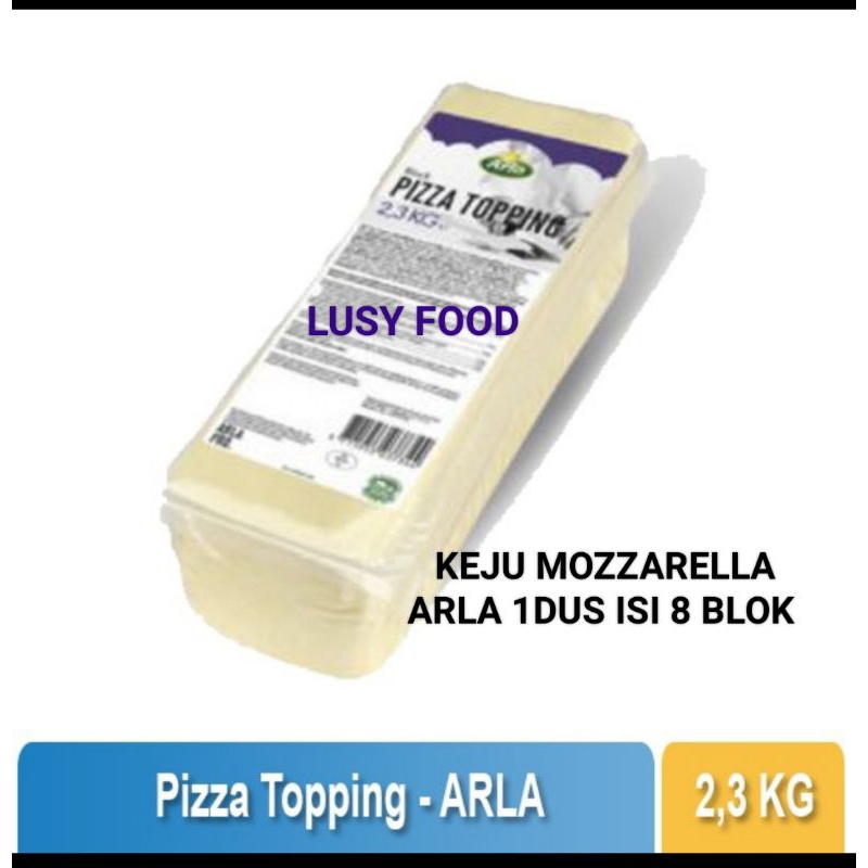

Keju Arla/Beston Mozarella Terbaik 1 karton isi 2,3x8blok