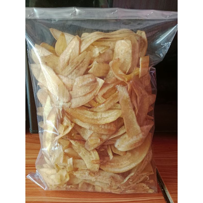 

Keripik pisang asin gurih renyah, beda berat Bersih 340 gram