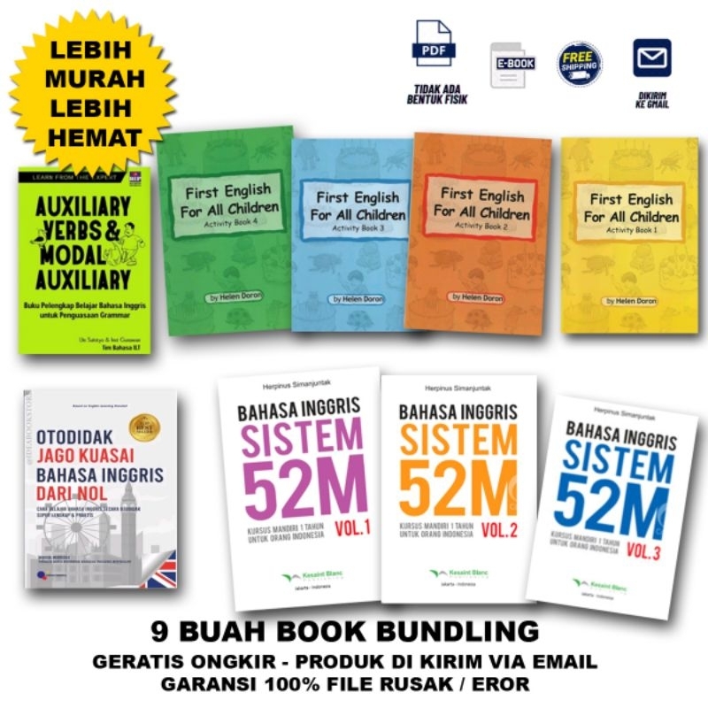 

Buku Belajar Bahasa Inggris Bahasa Indonesia ( bundling 9 Book)