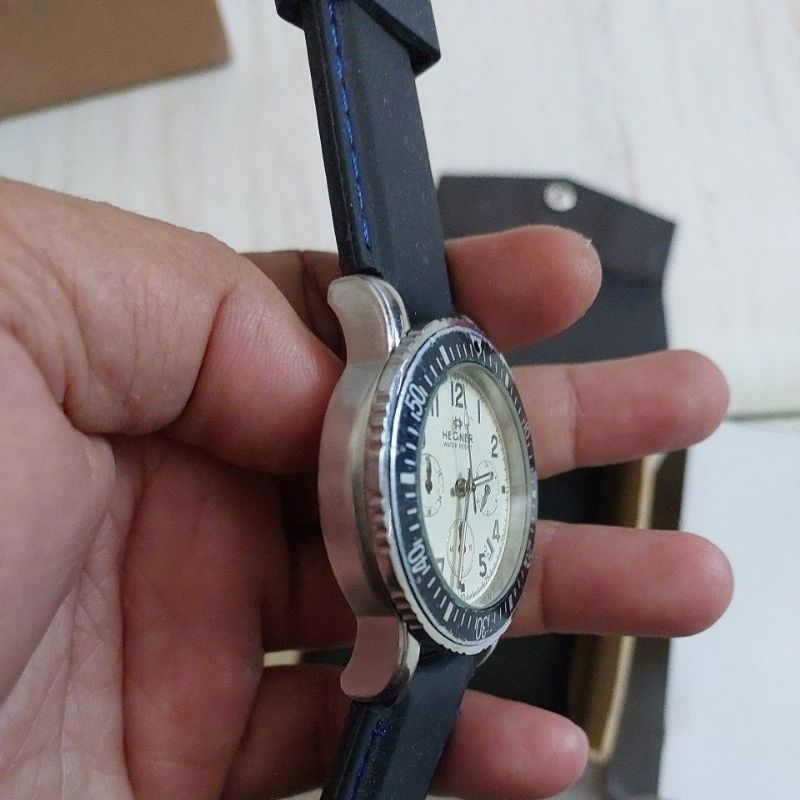 Jam Tangan original Chronograph Hegner preloved second bekas
