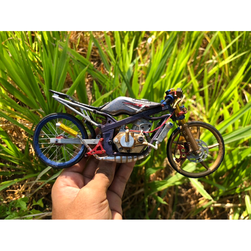 MINIATUR DRAG NINJA 2tak rangka std