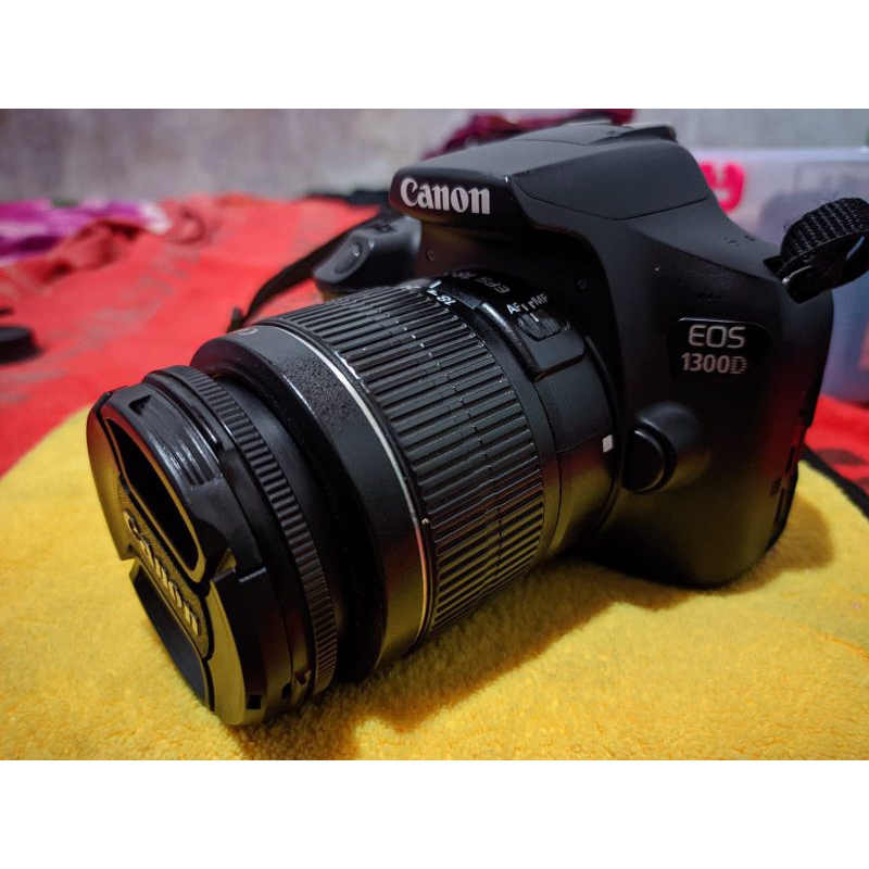 KAMERA CANON 1300D I LENSA FIX BEKAS MATOT