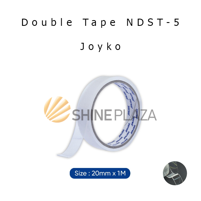 

Double Sided Nano Tape Joyko NDST-5 20mm - Perekat Transparan Dua Sisi