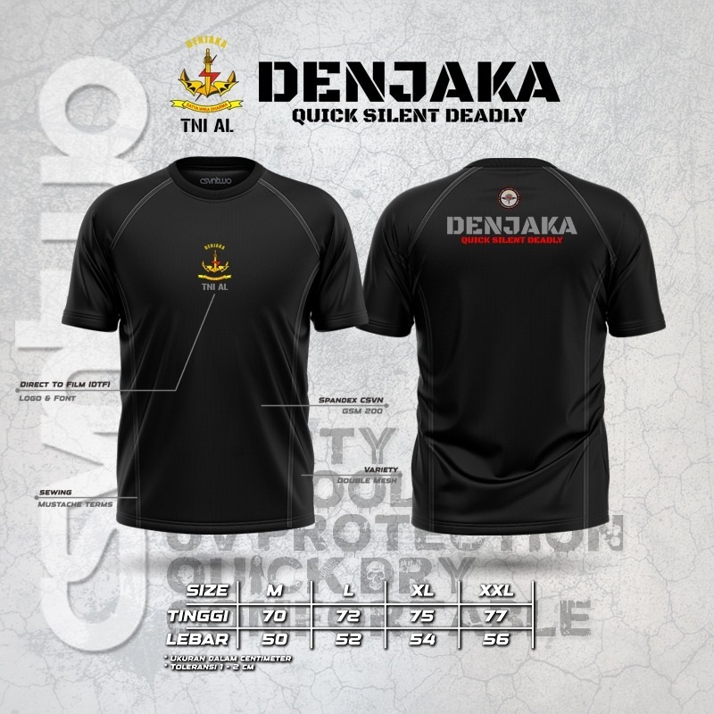 Kaos Denjaka / Kaos Denjaka Tni AL Bahan Spandex Prmium