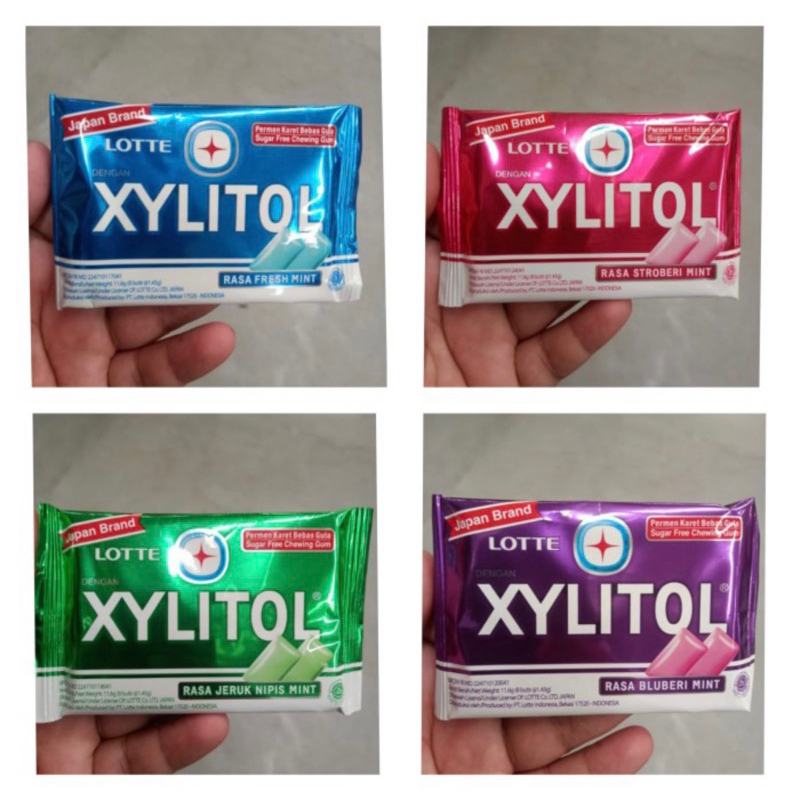 

Xylitol 11 gram ( permen karet bebas gula )