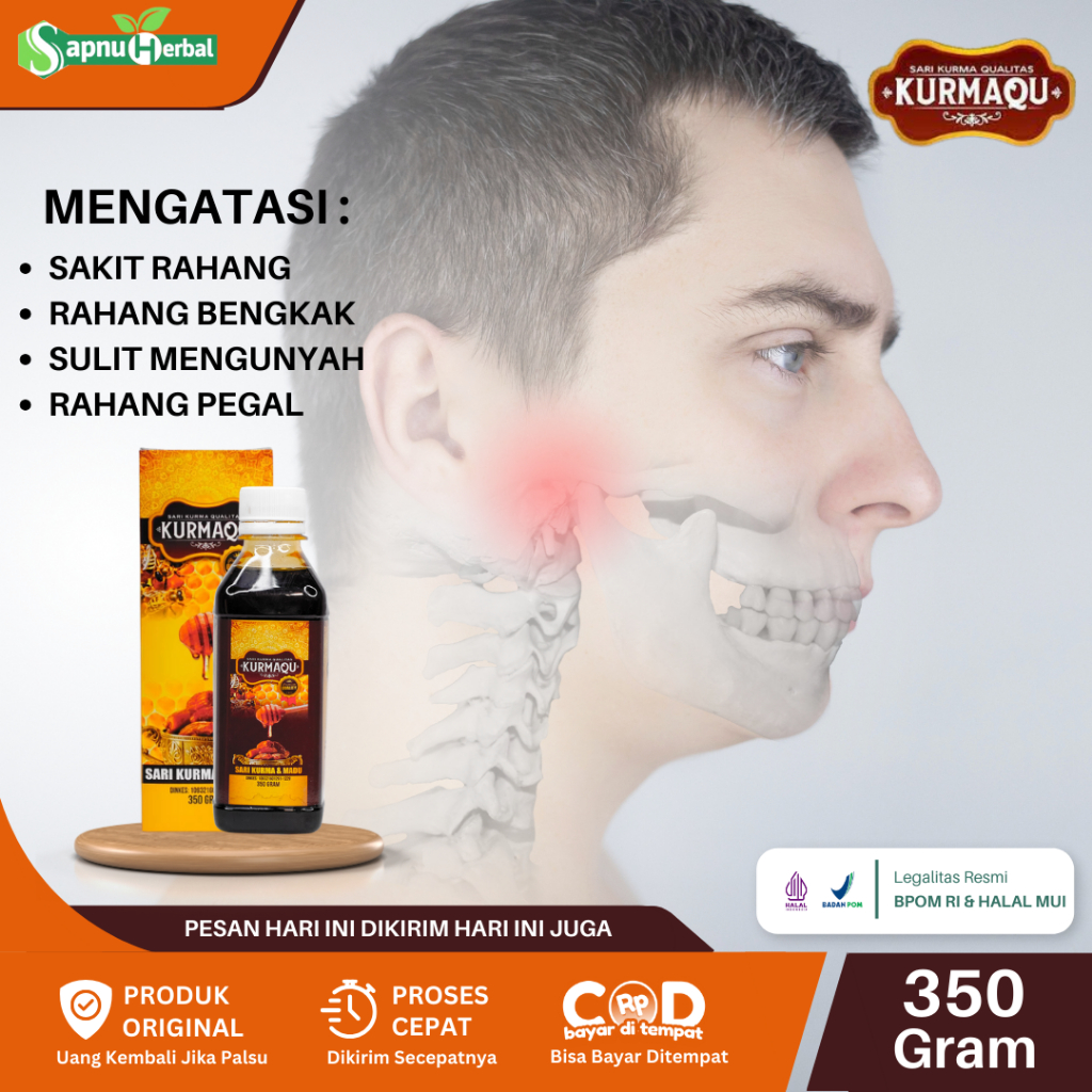 Obat Sakit Rahang, Rahang Bengkak, Sakit Rahang Mulut, Nyeri Rahang Sebelah Kanan/Kiri, Rahang Kaku,