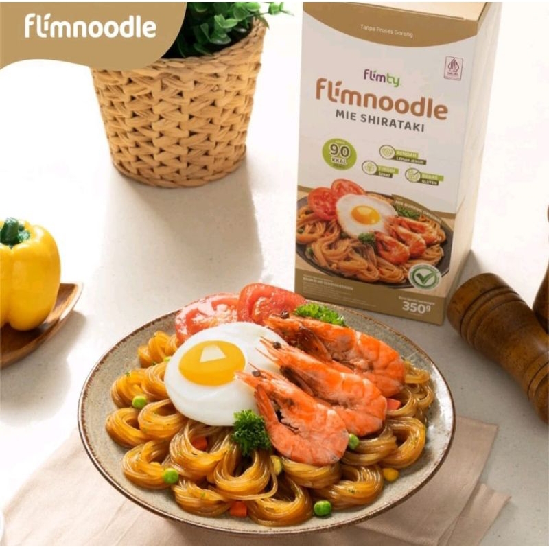 

Flimnoodle Mie Shirataki (Tanpa Proses Goreng),, 1 Box isi 5pcs