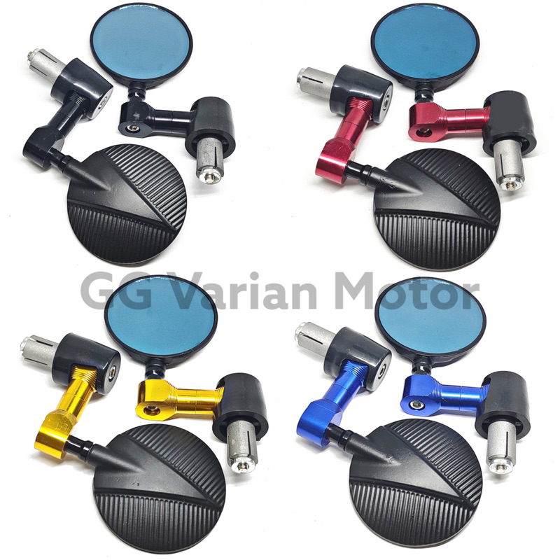 Spion Jalu Bulat Cnc Kaca Biru Universal