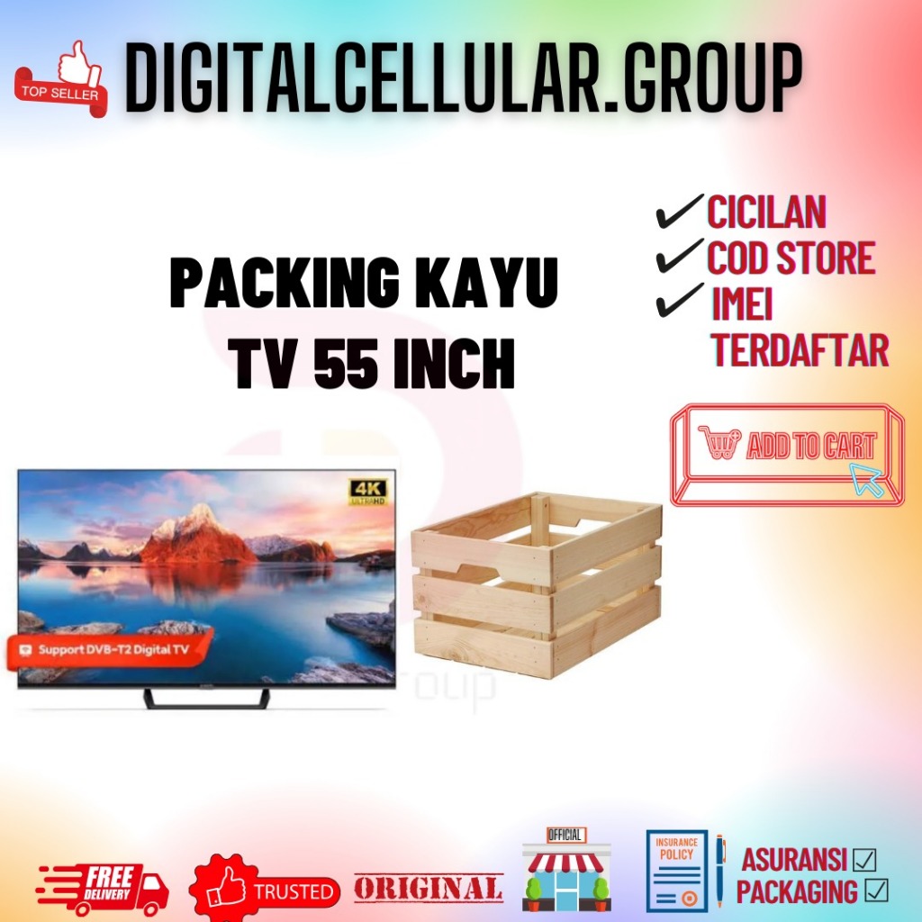 Packing Kayu XIAOMI TV 55 Inch