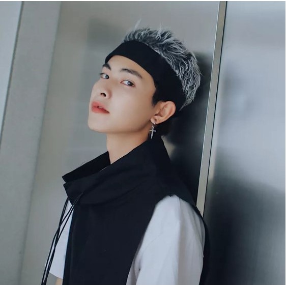 Topi Wig Pria RAMBUT PALSU ala Korea model bandana cosplay