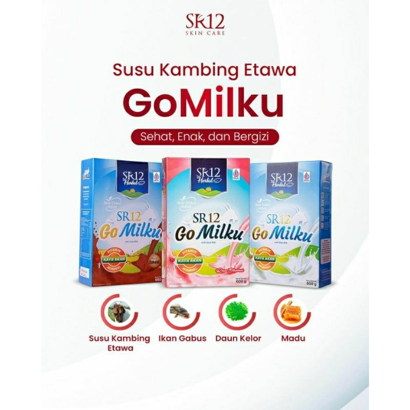 

SUSU KAMBING ETAWA // GOMILKU SR12// ORIGINAL // COKLAT // STROBERI // UKURAN 200GR