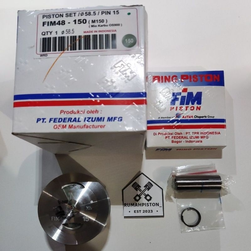 PISTON KIT MIO BOREUP 150CC FIM48 OVERSIZE STD 50 100 150 200