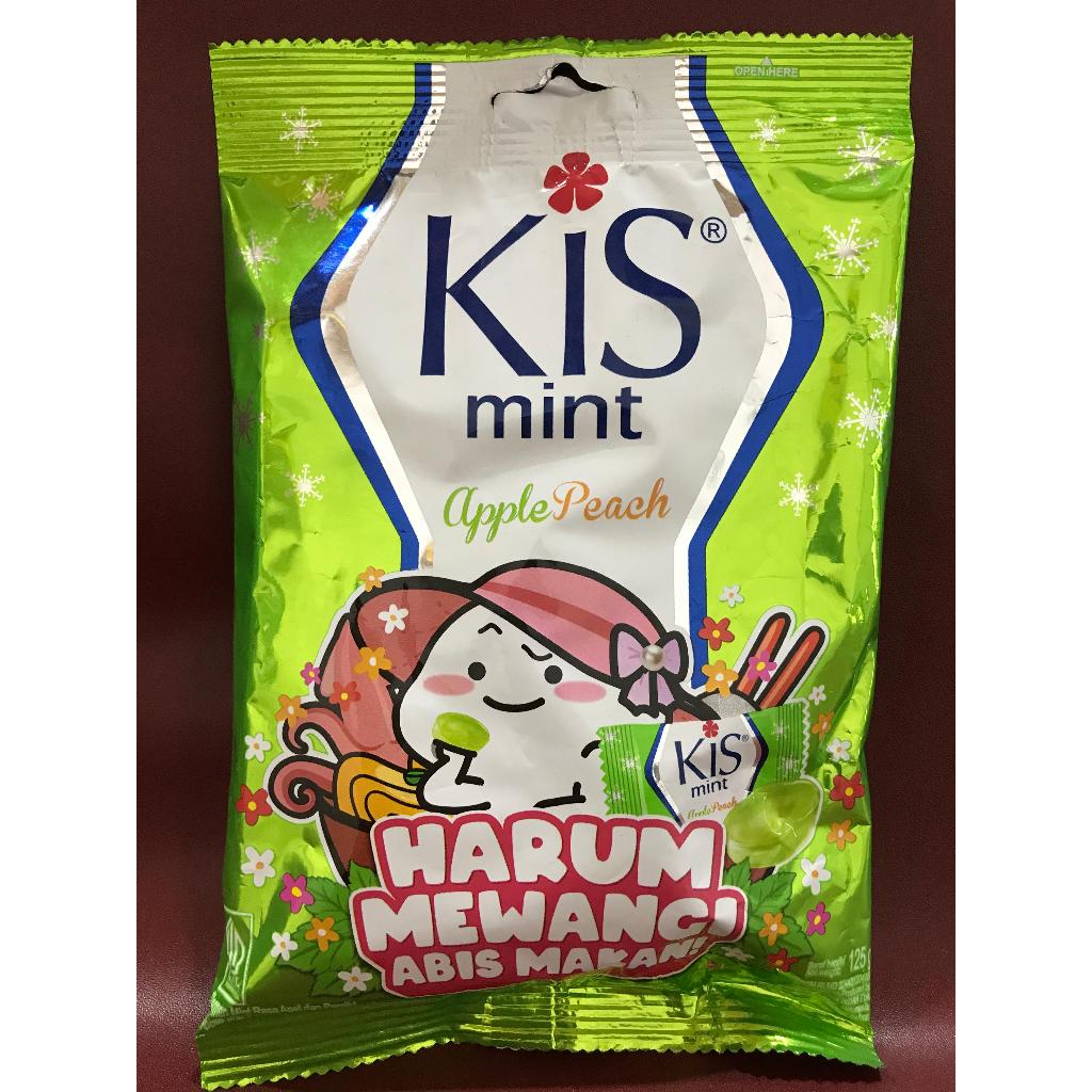 

Kis Mint Apple Peach 125G - Permen Rasa Apel