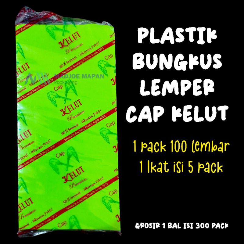plastik bungkus kue basah lemper warna hijau isi 100 lembar
