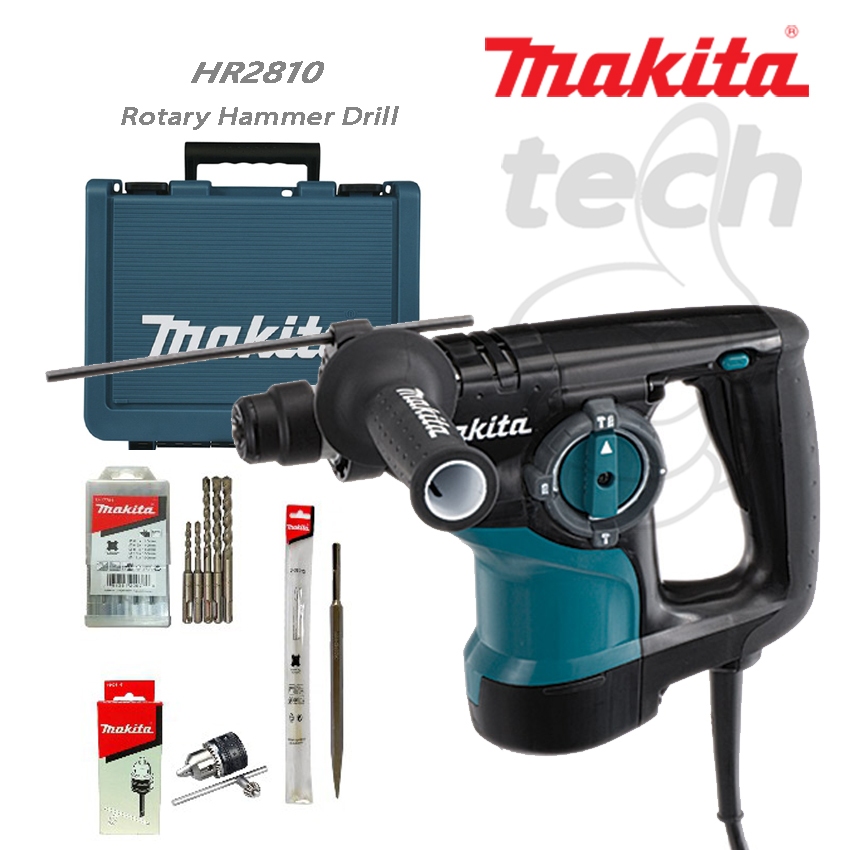 Mesin Bor Tembok Beton Listrik Rotary Hammer Drill Makita HR2810 / HR 2810
