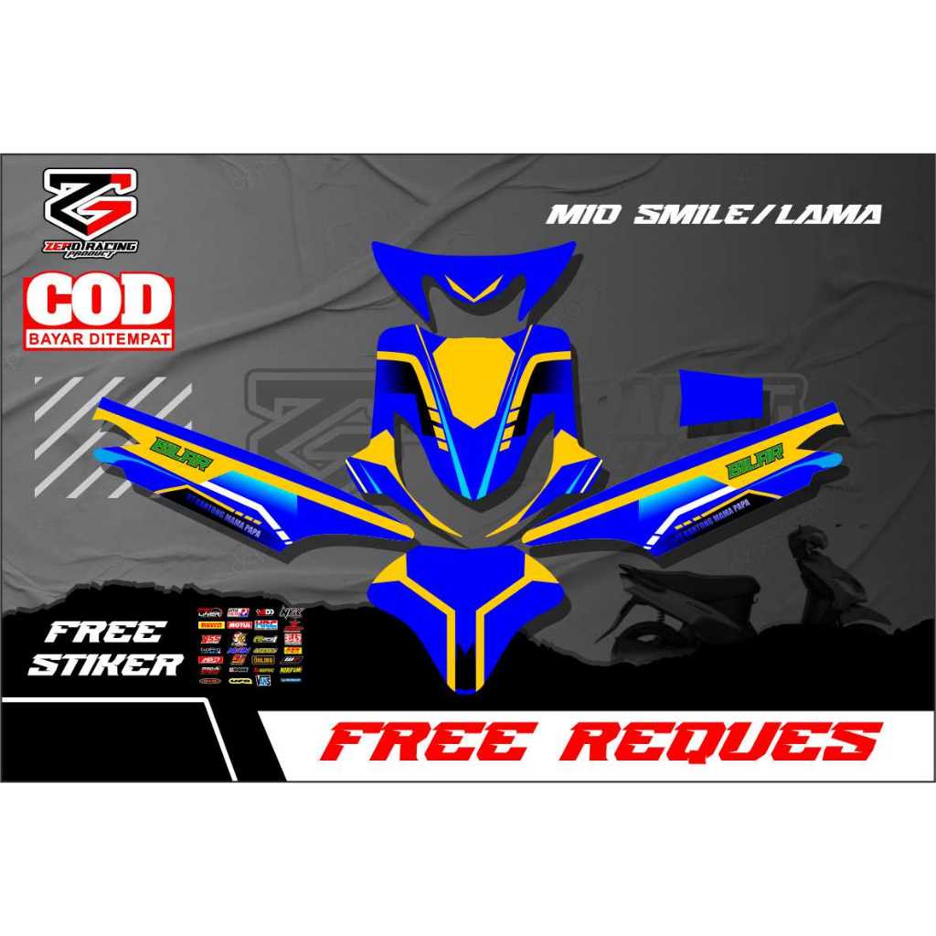 Sticker Decal Full Body Mio Smile - Sticker Decal Full Body Mio Smile FULL BODY