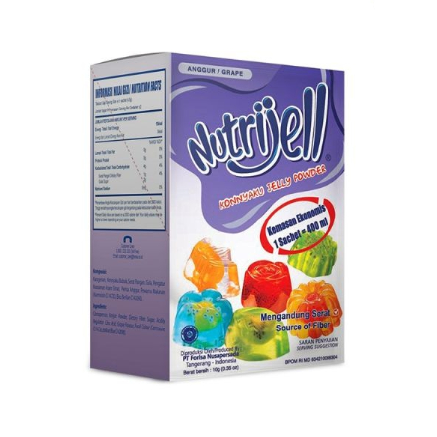 

Nutrijell Konnyaku Jelly Powder Grape / Nutrijell Rasa Anggur