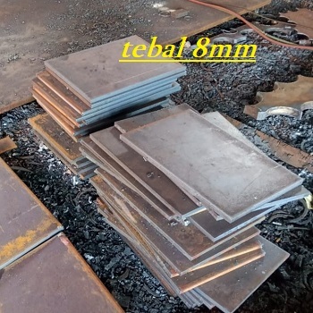 PLAT BESI HITAM POTONG KOTAK TEBAL 8MM BERBAGAI UKURAN POTONGAN/PLAT BESI HITAM