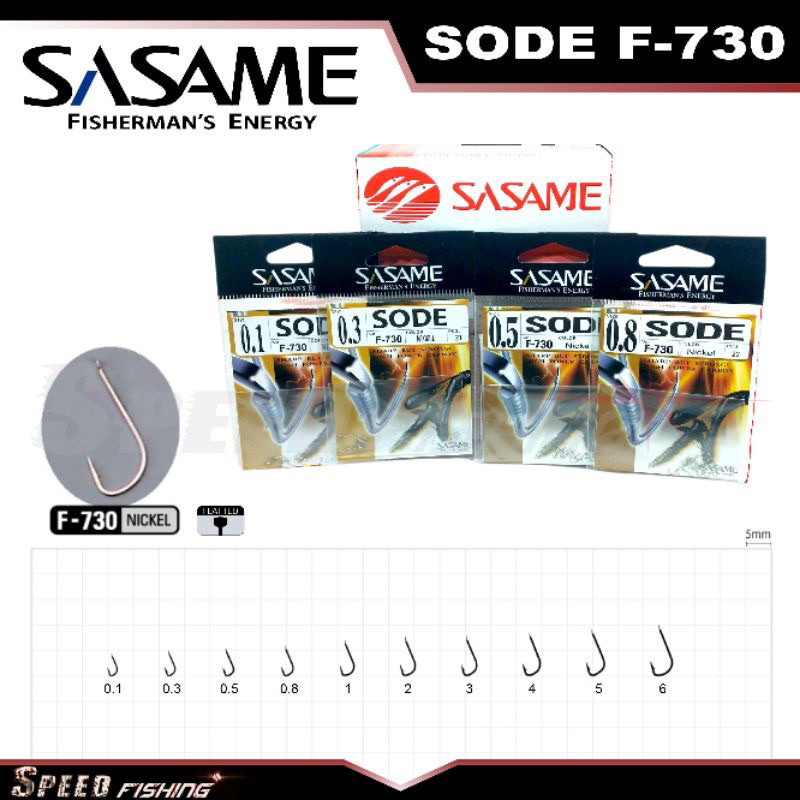 Kail Pancing Sasame Sode F 730 Non Lubang Ukuran 0.1