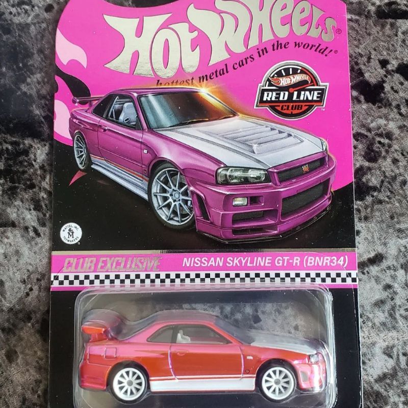 HOTWHEELS RLC NISSAN SKYLINE R34 PINK