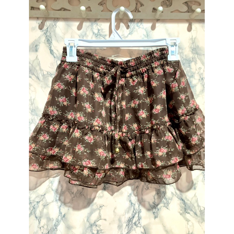 Liz Lisa Rok Kawaii Floral Shabby Skirt Floral Cantik