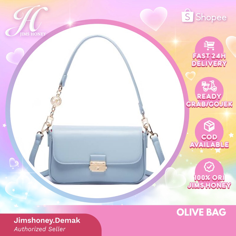 JIMS HONEY OLIVE BAG tas import ori murah wanita elegan handbag