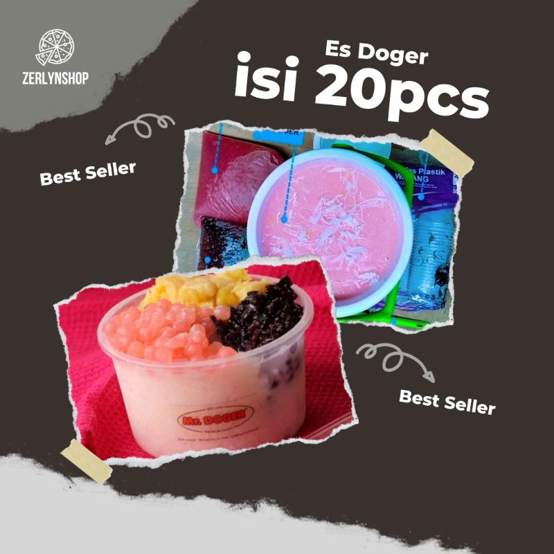 

ES DOGER PESTA PAKET 20pcs UKURAN KIP THINWALL 300 mili