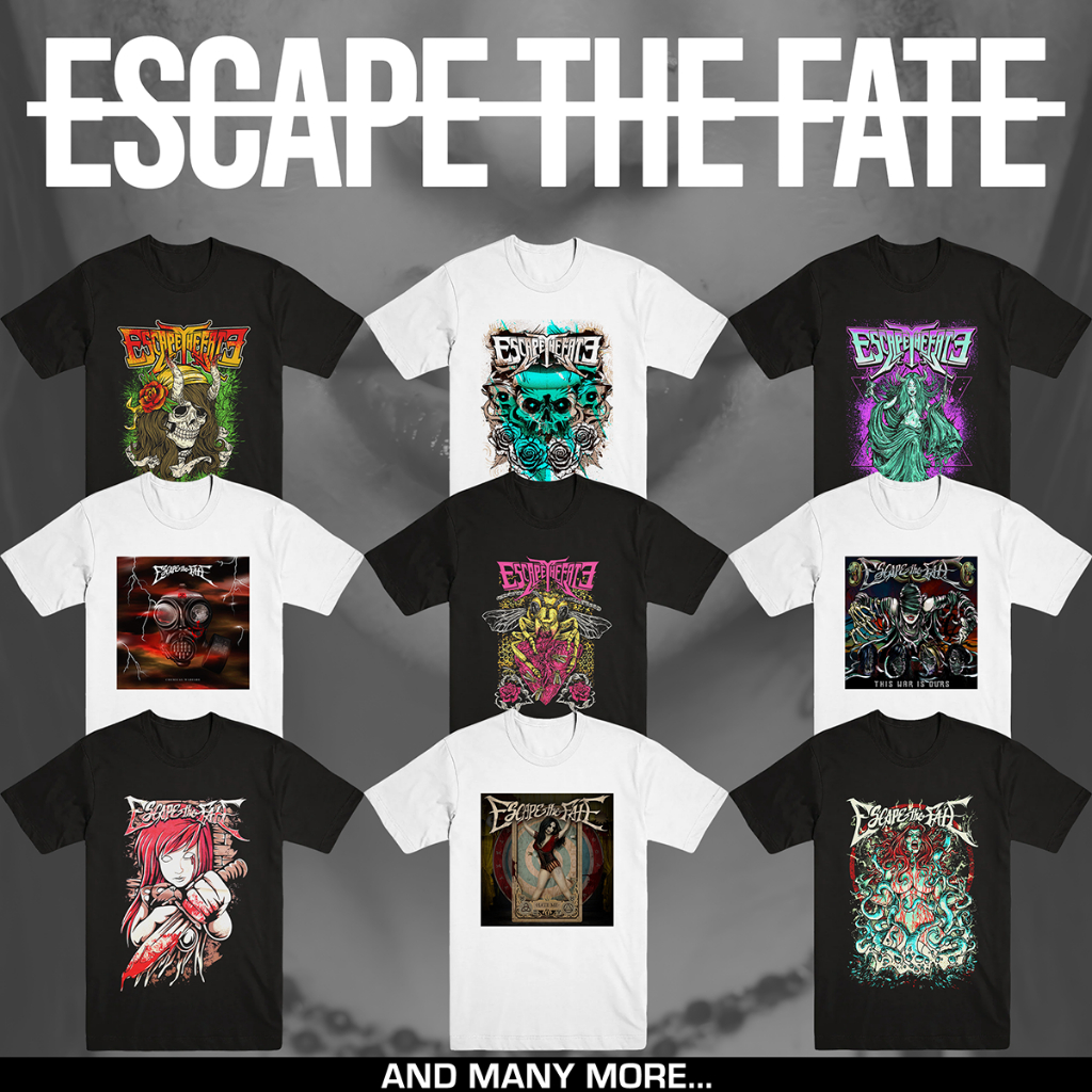 ESCAPE THE FATE | T-SHIRT BAND | POST HARDCORE | MERCHANDISE