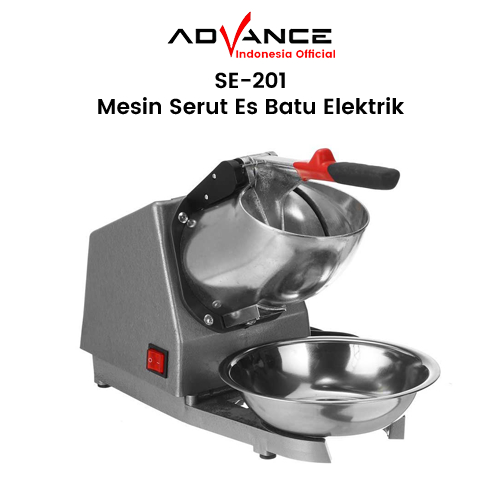 Mesin Serut Es Advance SE-201 Penghancur Es Batu Ice Crusher Elektrik