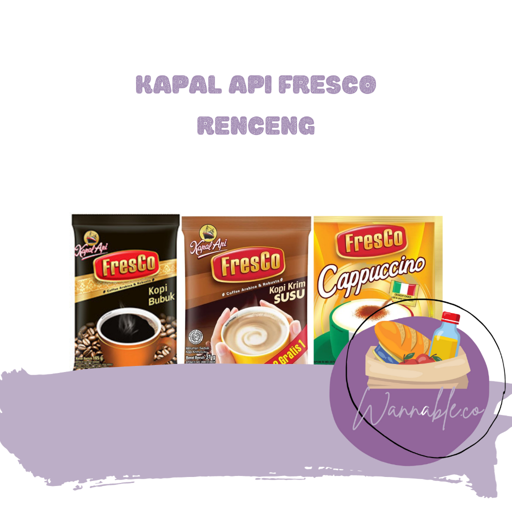 

KAPAL API FRESCO CAPPUCINO, KOPI KRIM, KOPI BUBUK