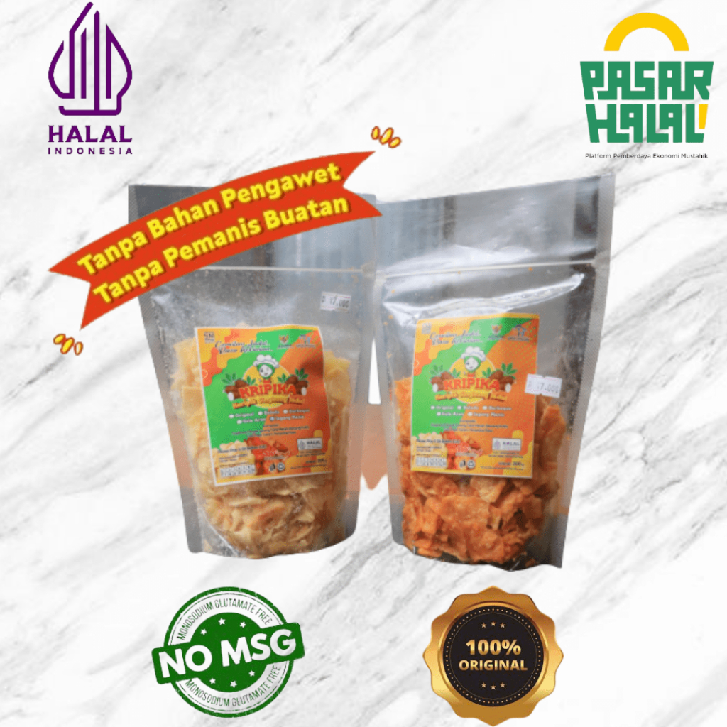 

Keripik Singkong Kripika - Keripik Singkong Asin Gurih - Original