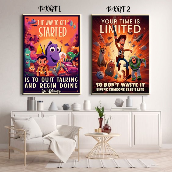 [DEKORASI] Toy Story Finding Nemo 60cmx40cm pajangan dinding kayu murah hiasan rumah poster