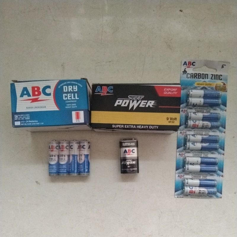 Baterai ABC AA/AAA/9V
