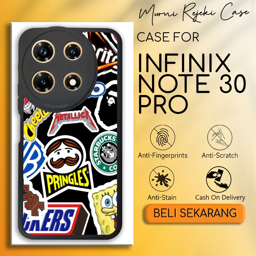 Murni Case INFINIX NOTE 30 PRO Motif gambar garfiti 08 Case Terbaru Termurah Pelindung Hp Lucu Terla