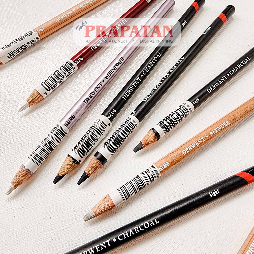 

Derwent Charcoal Pencil / Blender / Burnisher | Pensil Arang