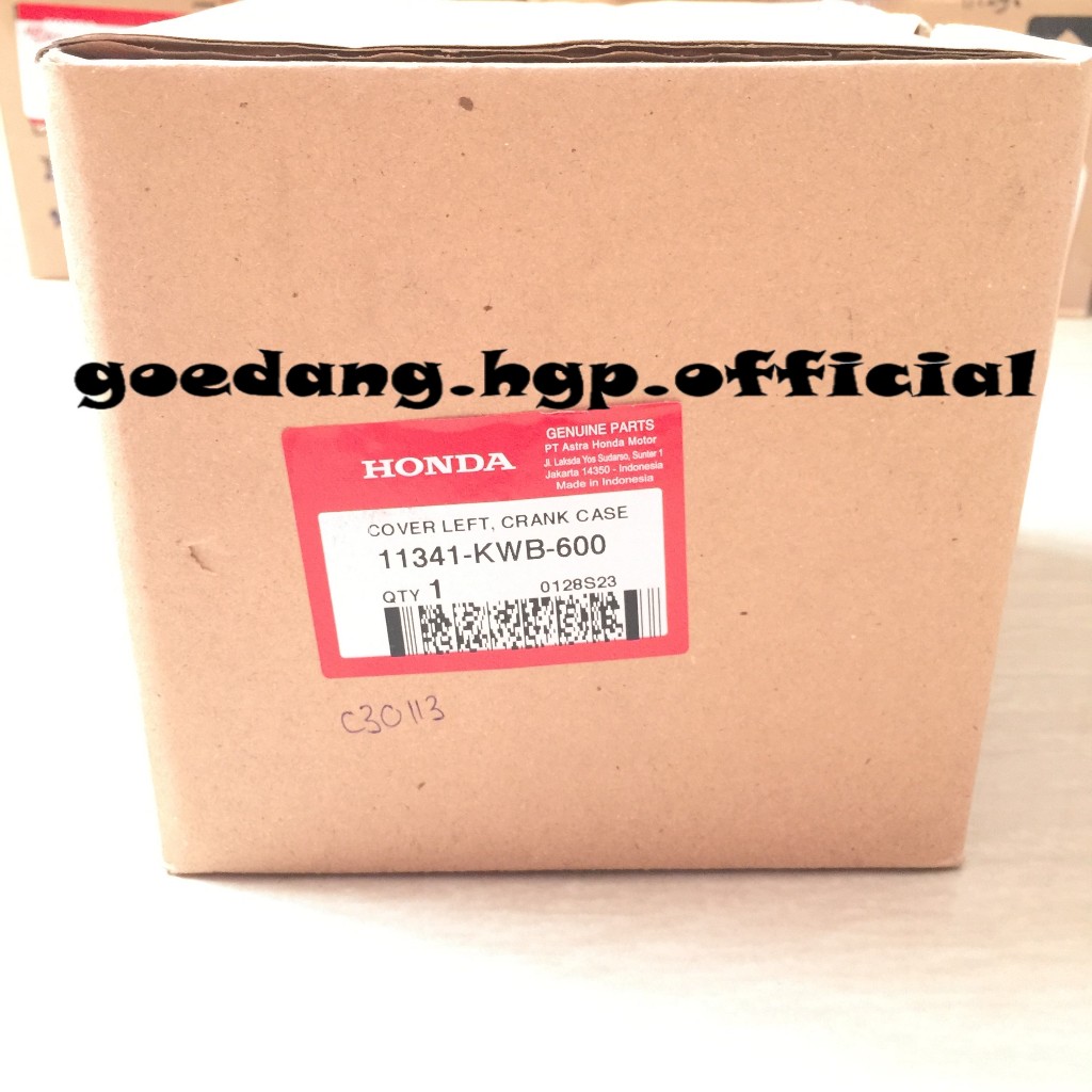 Cover Left Crank Case BLADE 110 KWB & REVO ABSOLUTE ORIGINAL AHM 11341KWB600