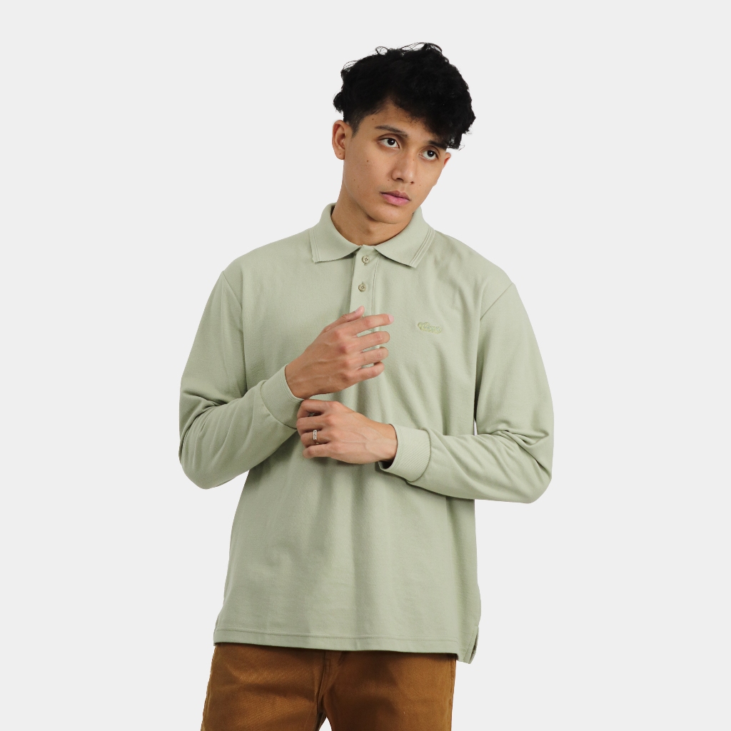 Cosmic T-Shirt Polo FLINTS SAGE Lengan Panjang