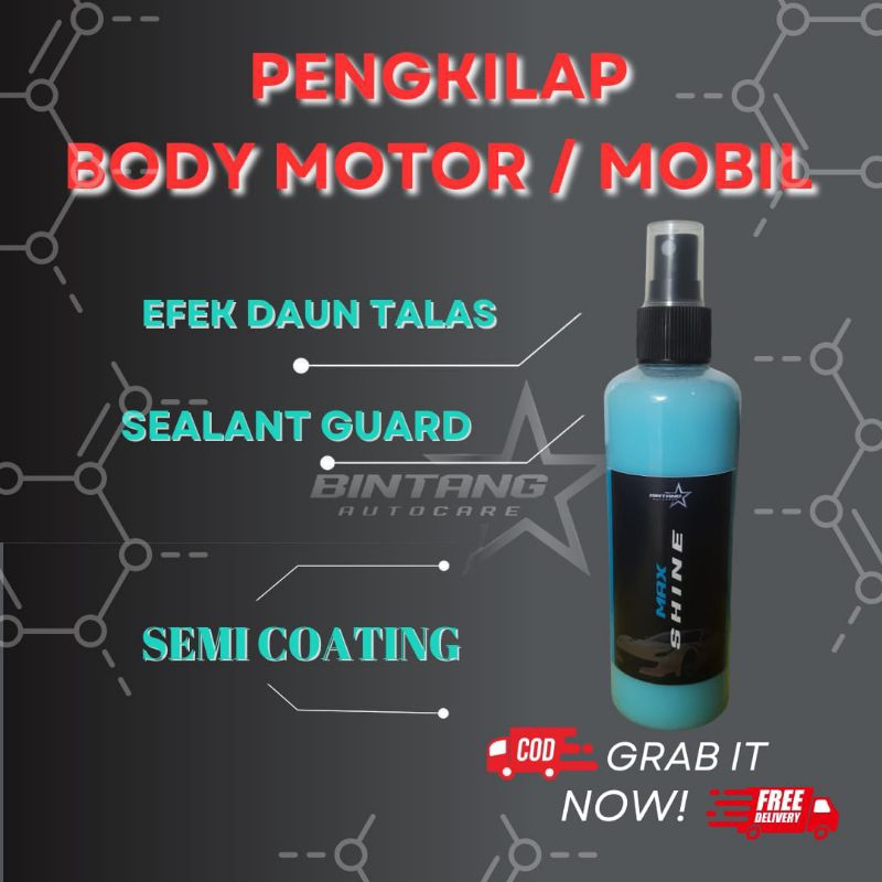 Penghitam Dan Pengkilap Body Motor Dan Mobil/Maximun Black dan Shine