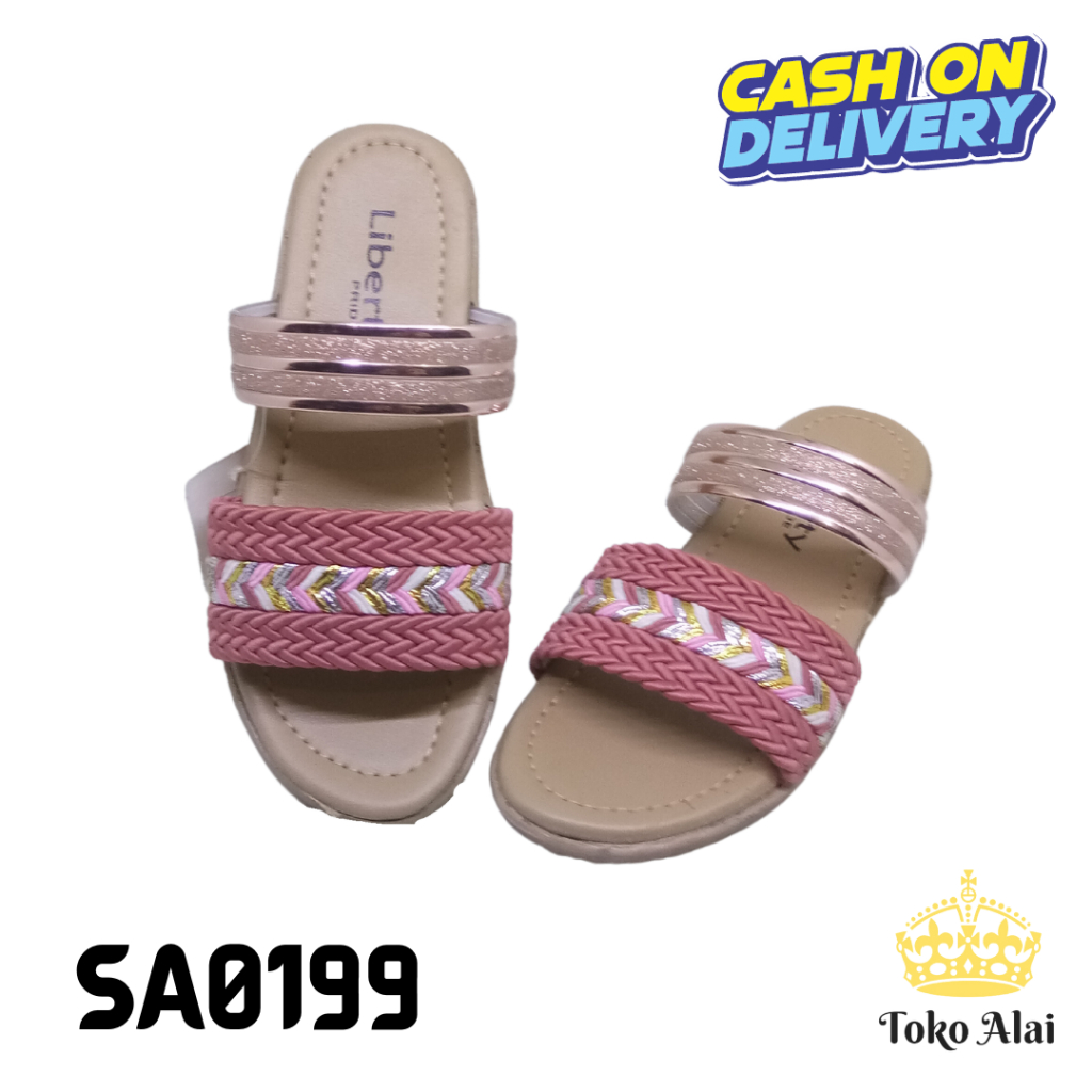 Sandal Anak Perempuan Tali Dua  / Sandal Anak Cewek / Sandal Anak Perempuan Liberty TYA 01  SA0199