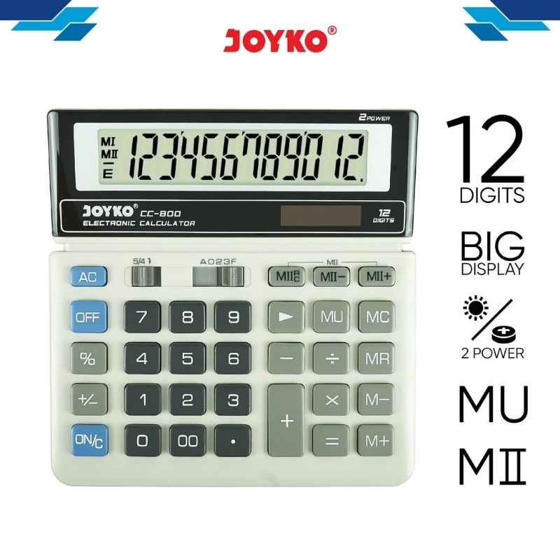 Joyko Calculator CC-800 (12 Digit) / Kalkulator 12 Digit