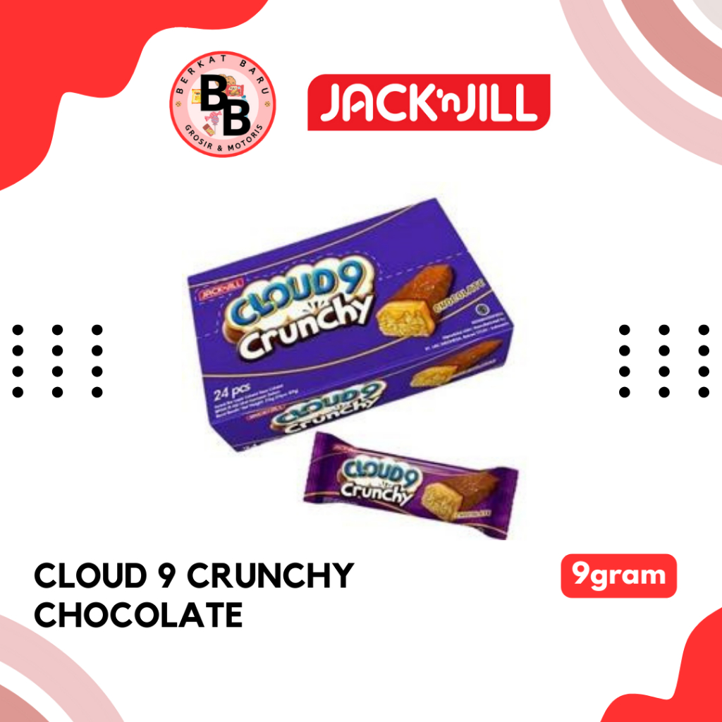 

[BB SNACK] CLOUD9 CRUNCHY sachet 8gram HARGA PER BOX ISI 24 PCS