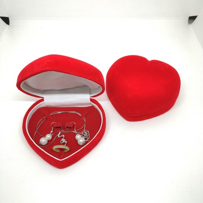 Kotak Mahar bludru Set Kecil Kotak Perhiasan Set bludru Kotak