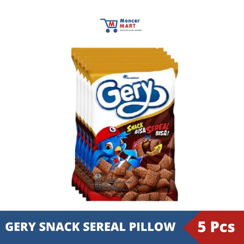 

Gery Snack Sereal Pillow Pack Isi 5 Pcs x 26g | Gery Sereal Bantal Cokelat