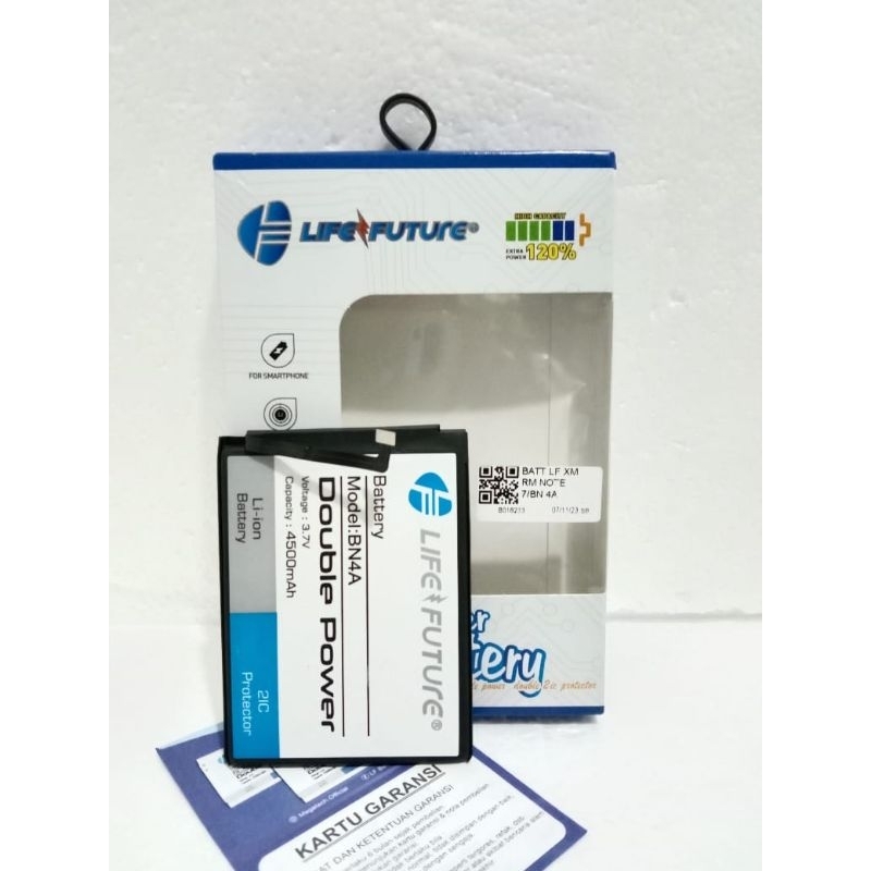 BATRE LF REDMI NOTE 7 BN4A DOUBLE POWER