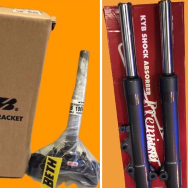 sok depan 125z set kyb original - shock skok depan 125z kyb - front fork 125z kyb - segitiga 125z ky