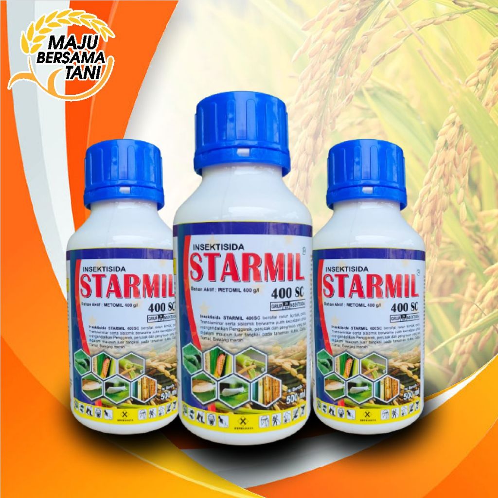 insektisida STARMIL 400 SC bahan aktif metomil 400g/l metomil cair 500 ml