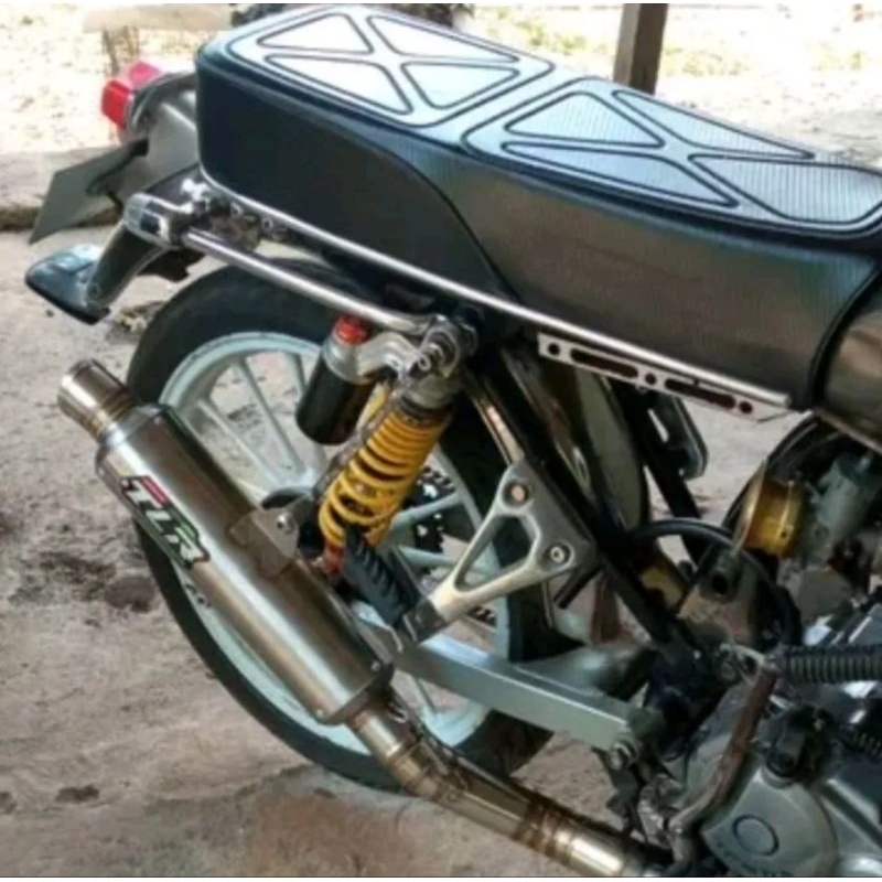 KNALPOT RACING TLR FULSET TINGGAL PASANG KHUSUS CB GL TIGER MEGAPRO