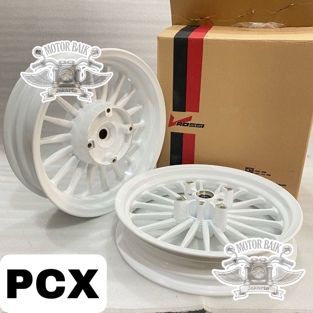 velg pelek velek ROSSI vrossi PCX 150 galaxy palang 18 1set depan belakang 300/400 ring 14