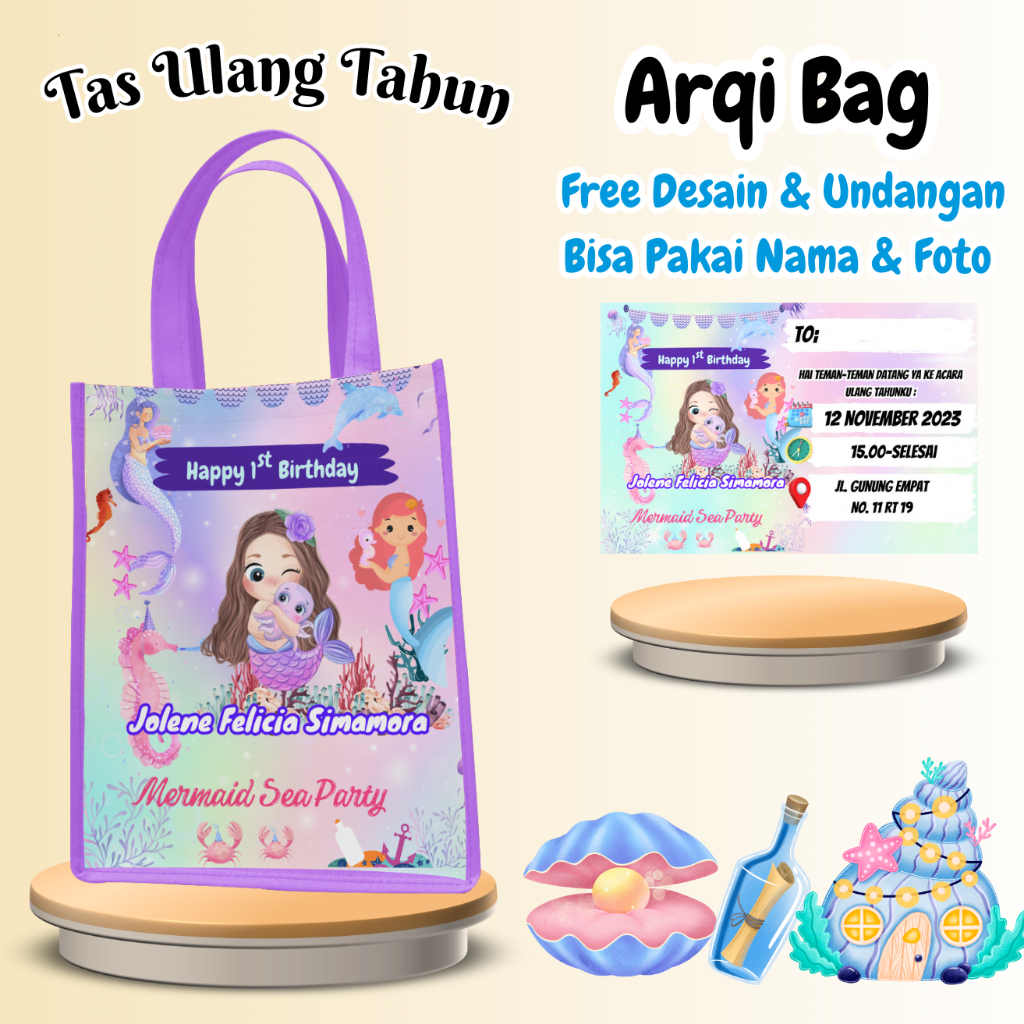 

Isi 20 Tas Ulang Tahun Anak Custom Pakai Nama Foto Nasi Kfc Bungkus Snack