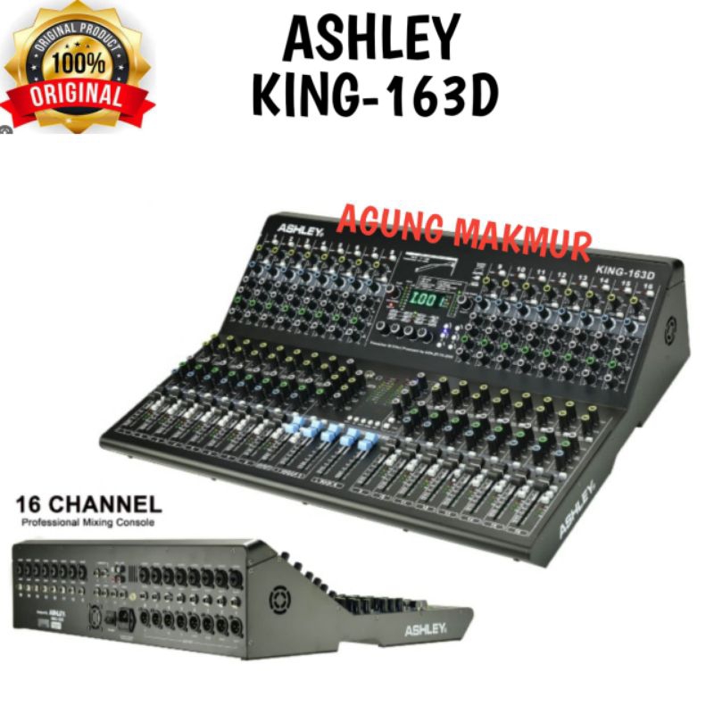 Mixer Ashley King-163D 16 Channel Original - Mixer Audio Ashley King 163D - mixer Ashley  16 Channel